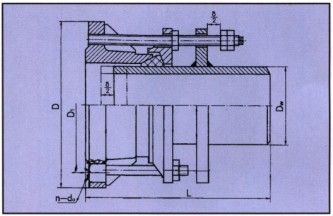 VSSJA-1單法蘭限位伸縮器結構圖